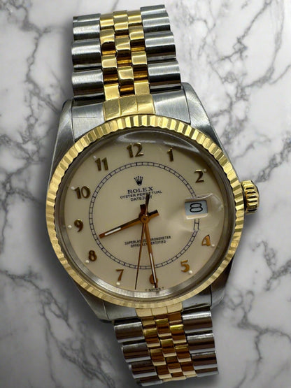 Rolex Datejust Vintage Boiler Gauge Dial