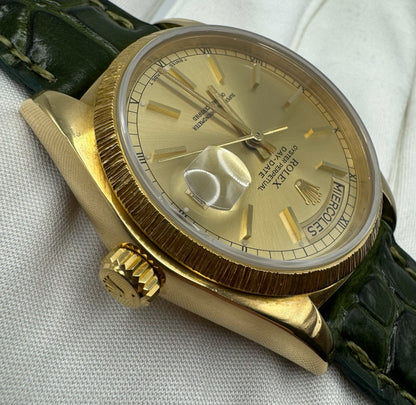 Rolex Day-Date 36 Yellow Gold “Bark Finish” Spanish