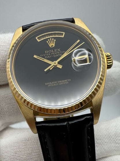 Rolex Day-Date 36 Black Onyx Dial 1981 (Serviced)