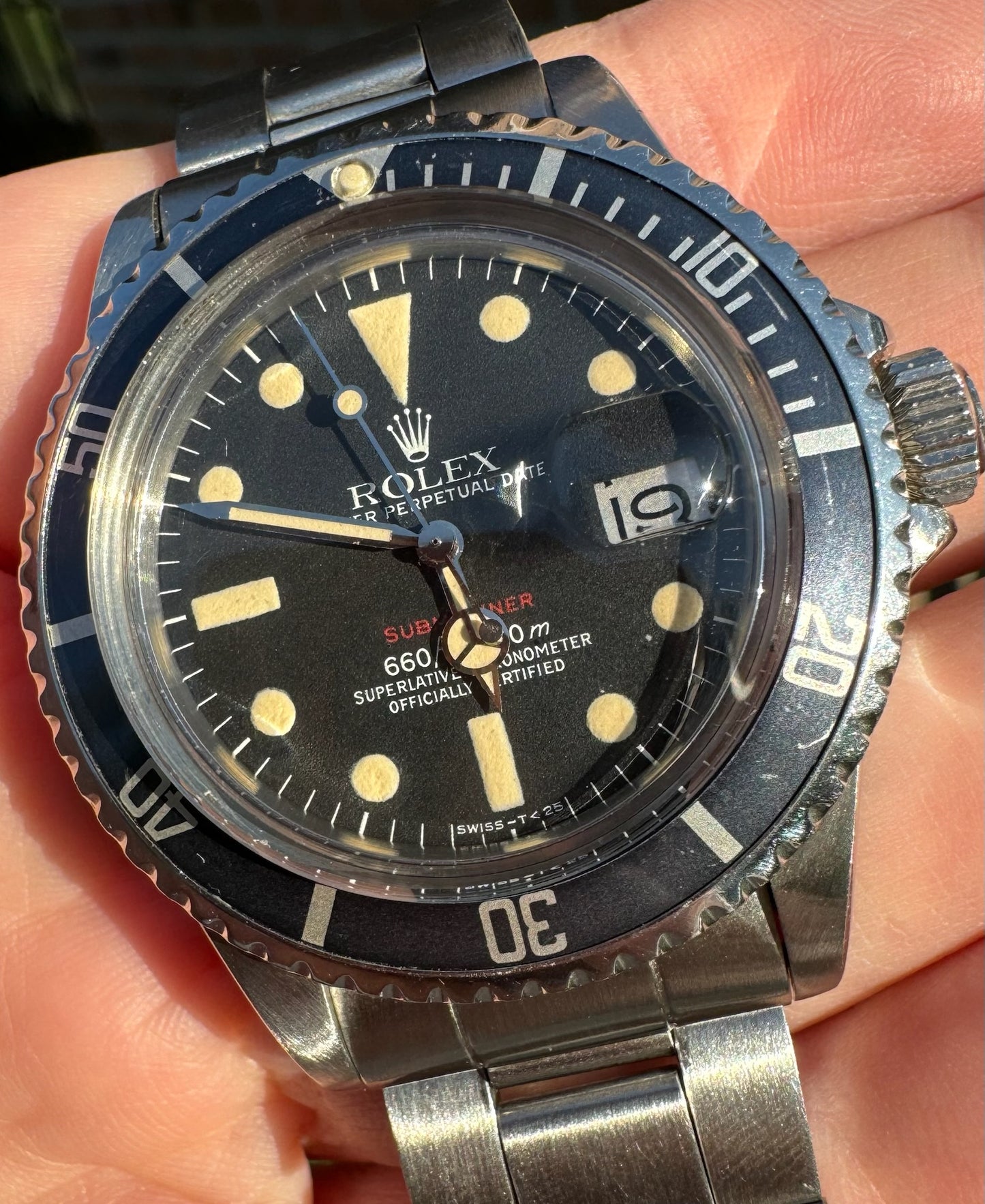 Rolex Submariner 1680 Red Mark VI Stunning Patina