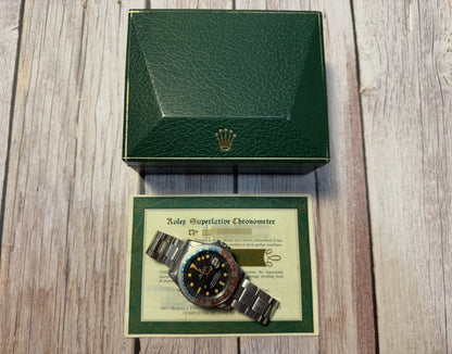 Rolex GMT-Master 1675 MK1 Long E Pumpkin Patina Faded Red Back Insert 1968 (Full-Set/Unpolished)