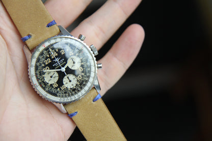 Breitling Navitimer Cosmonaute 809 Steel Heavy Patina Jordanian Military Pilot (Unpolished/Serviced)