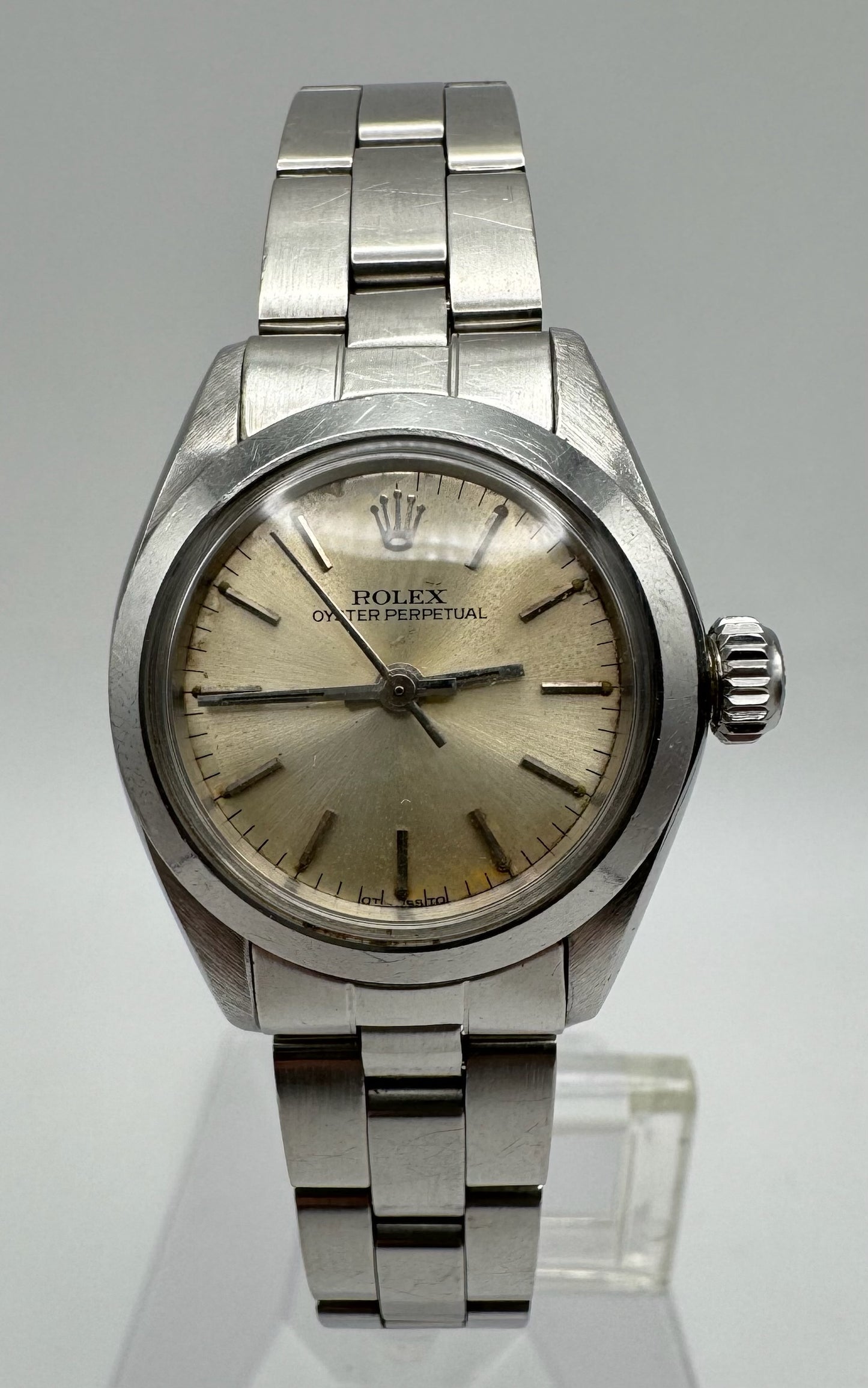 Rolex Oyster Perpetual 26 Full Steel Oyster Silver Dial 1978 (Unpolished/Serviced)