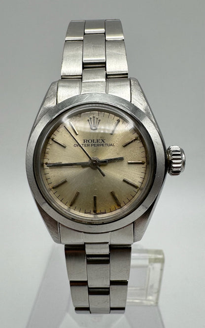 Rolex Oyster Perpetual 26 Full Steel Oyster Silver Dial 1978 (Unpolished/Serviced)