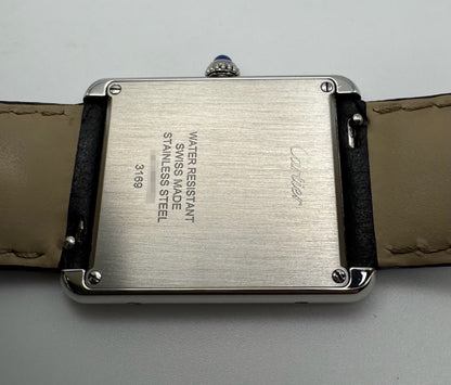 Cartier Tank Solo Steel Large Size Quartz Silver Dial 2020 (Full-Set/Mint)