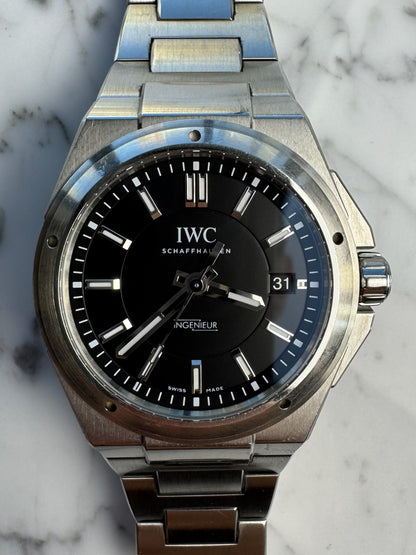 IWC Ingenieur Automatic 40 Full Steel Black Dial 2017 (Full-Set/Unpolished)