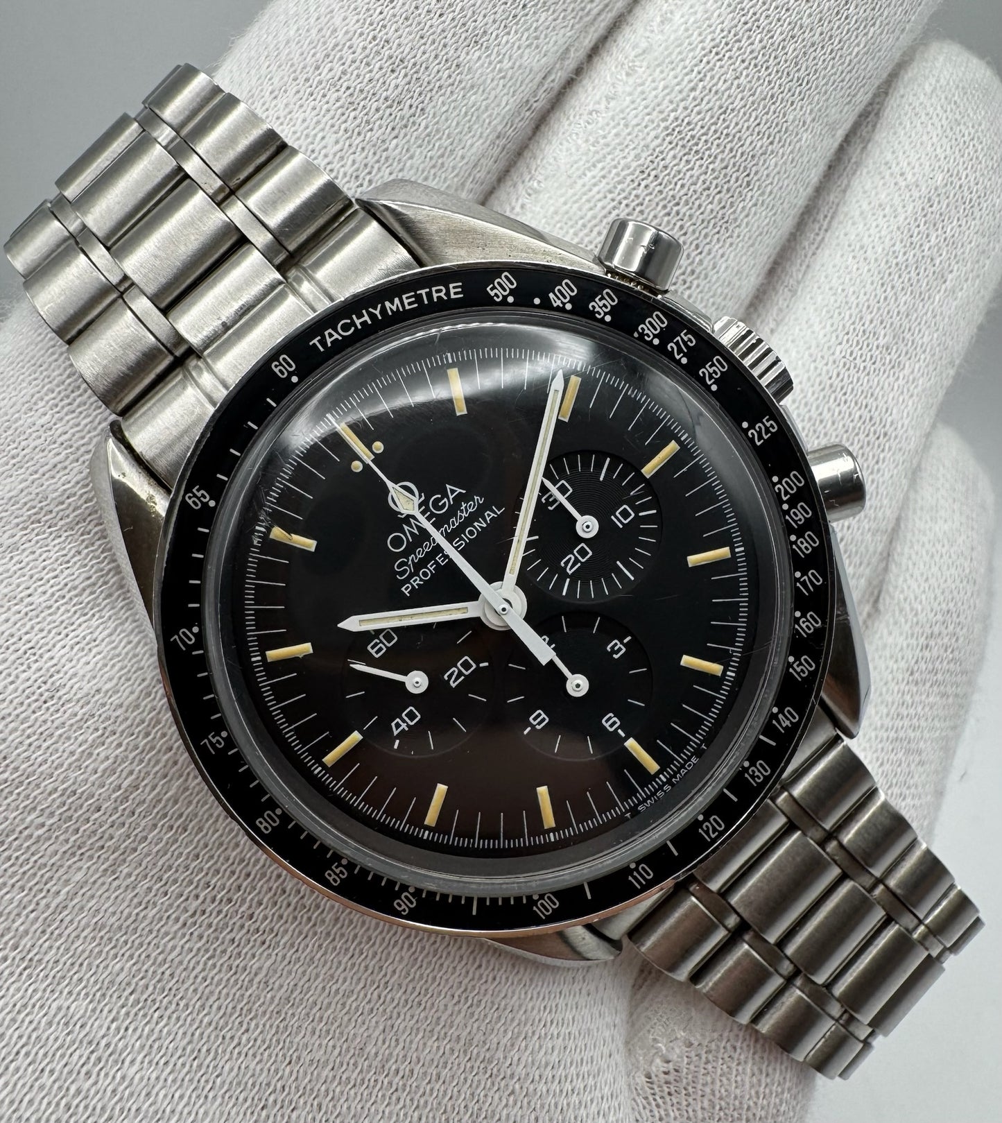 Omega Speedmaster Professional Moonwatch with Tritium Dial (Unpolished)