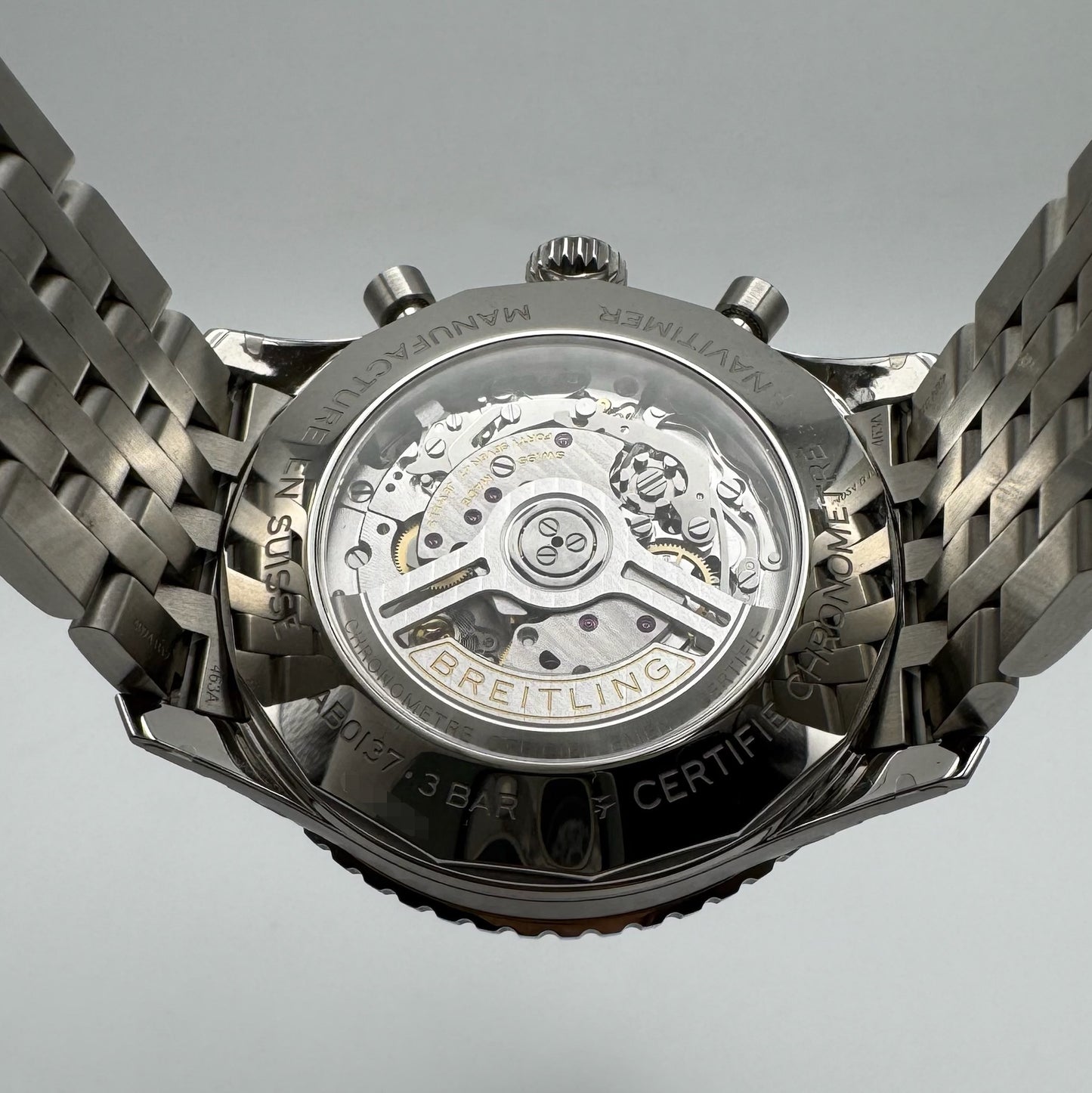 Breitling Navitimer 1 B01 Chronograph 46 Full Steel Green Dial (Full-Set/Mint)