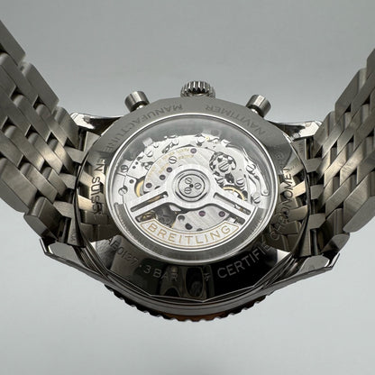 Breitling Navitimer 1 B01 Chronograph 46 Full Steel Green Dial (Full-Set/Mint)