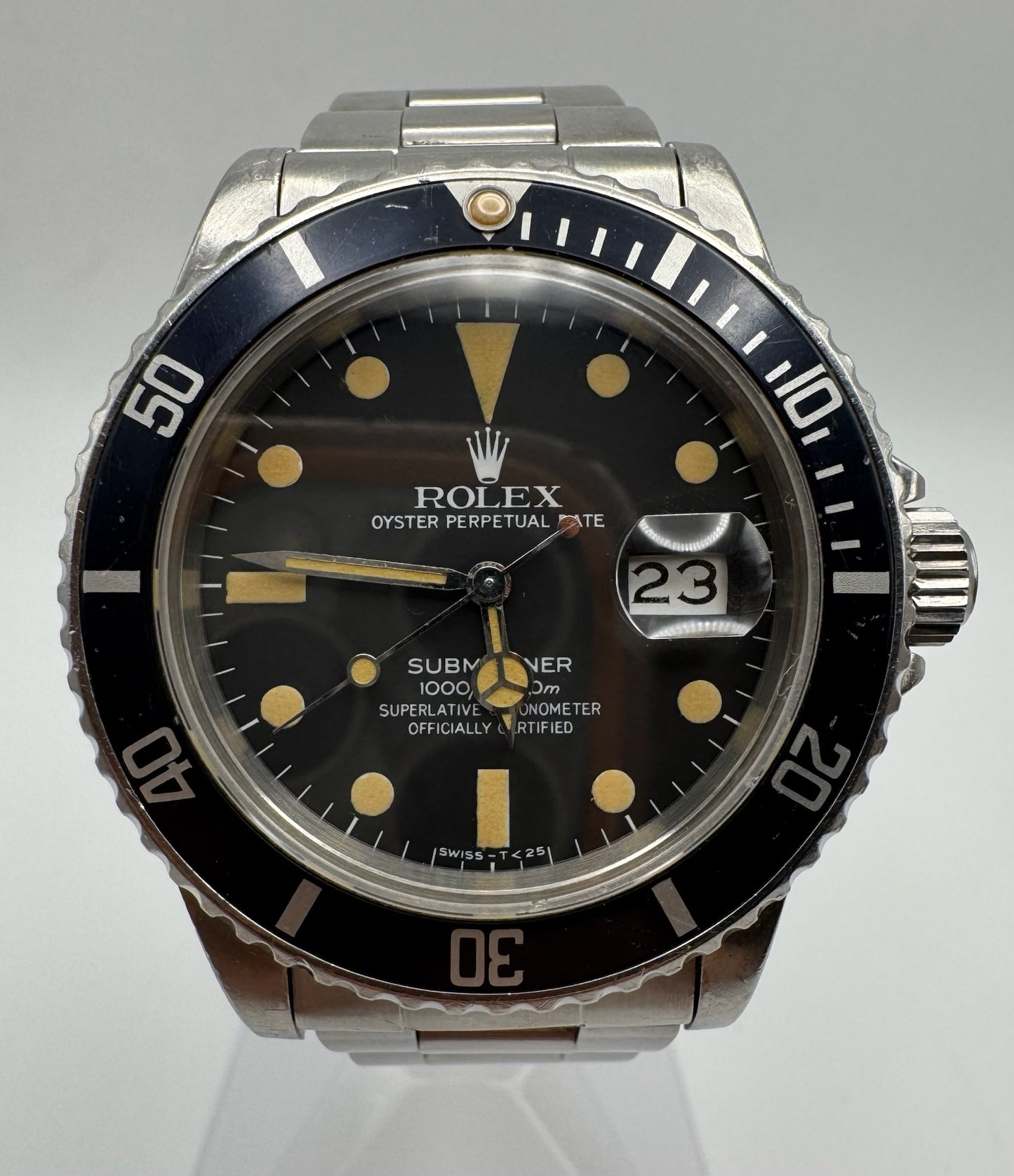 Rolex Submariner 16800 Matte Dial Heavy Patina 1981 (Unpolished/Box)