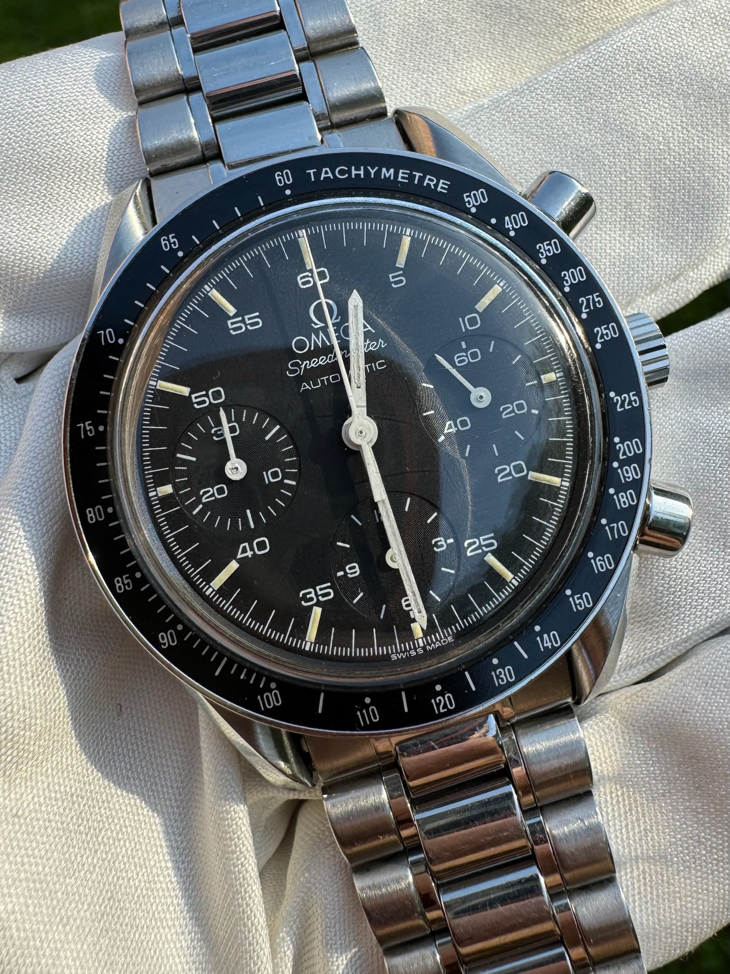 Omega Speedmaster Reduced with Tritium Dial