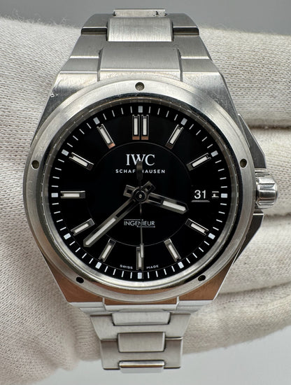 IWC Ingenieur Automatic 40 Full Steel Black Dial 2017 (Full-Set/Unpolished)