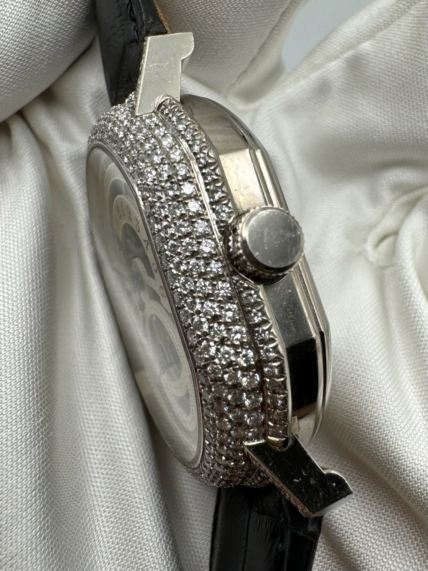 Daniel Roth Retrograde with White Gold Diamond Set Case