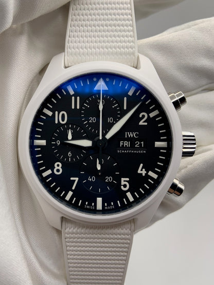 IWC Top Gun “Lake Tahoe” White Ceramic (New/Full-Set)