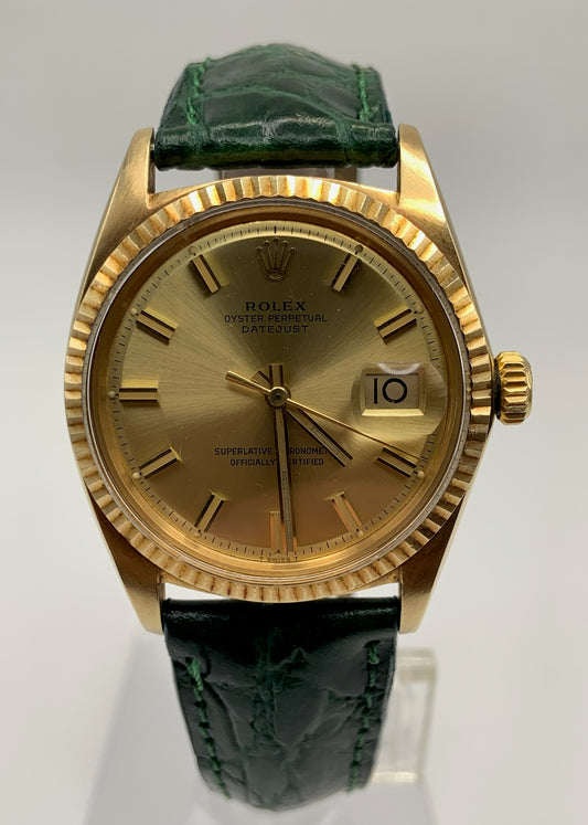 Rolex Datejust Vintage with Champagne “Wide Boy” Dial