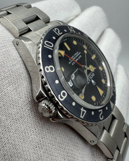 Rolex GMT-Master 16750 Oyster Faded Black Insert Stunning Patina (Full-Set)