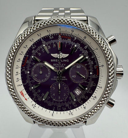 Breitling Bentley Motors For Bentley Motors 30 Seconds Chronograph Purple Dial Extremely Rare (Papers/Serviced)