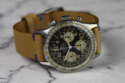Breitling Navitimer Cosmonaute 809 Steel Heavy Patina Jordanian Military Pilot (Unpolished/Serviced)