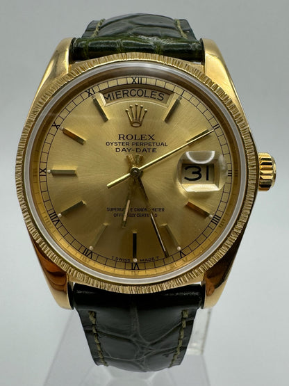 Rolex Day-Date 36 Yellow Gold “Bark Finish” Spanish