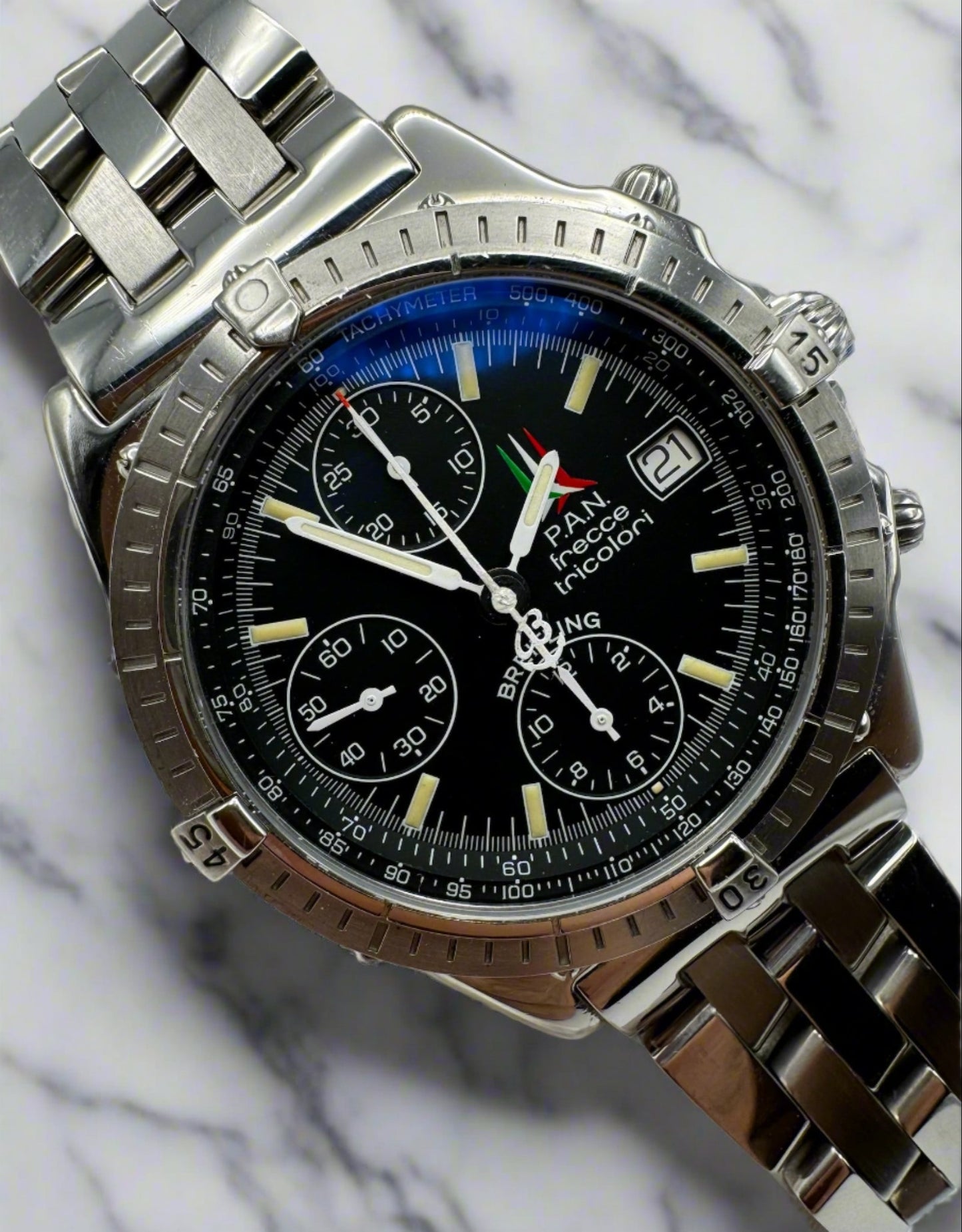 Breitling Chronomat Blackbird Frecce Tricolori Ltd Edition with Tritium Dial