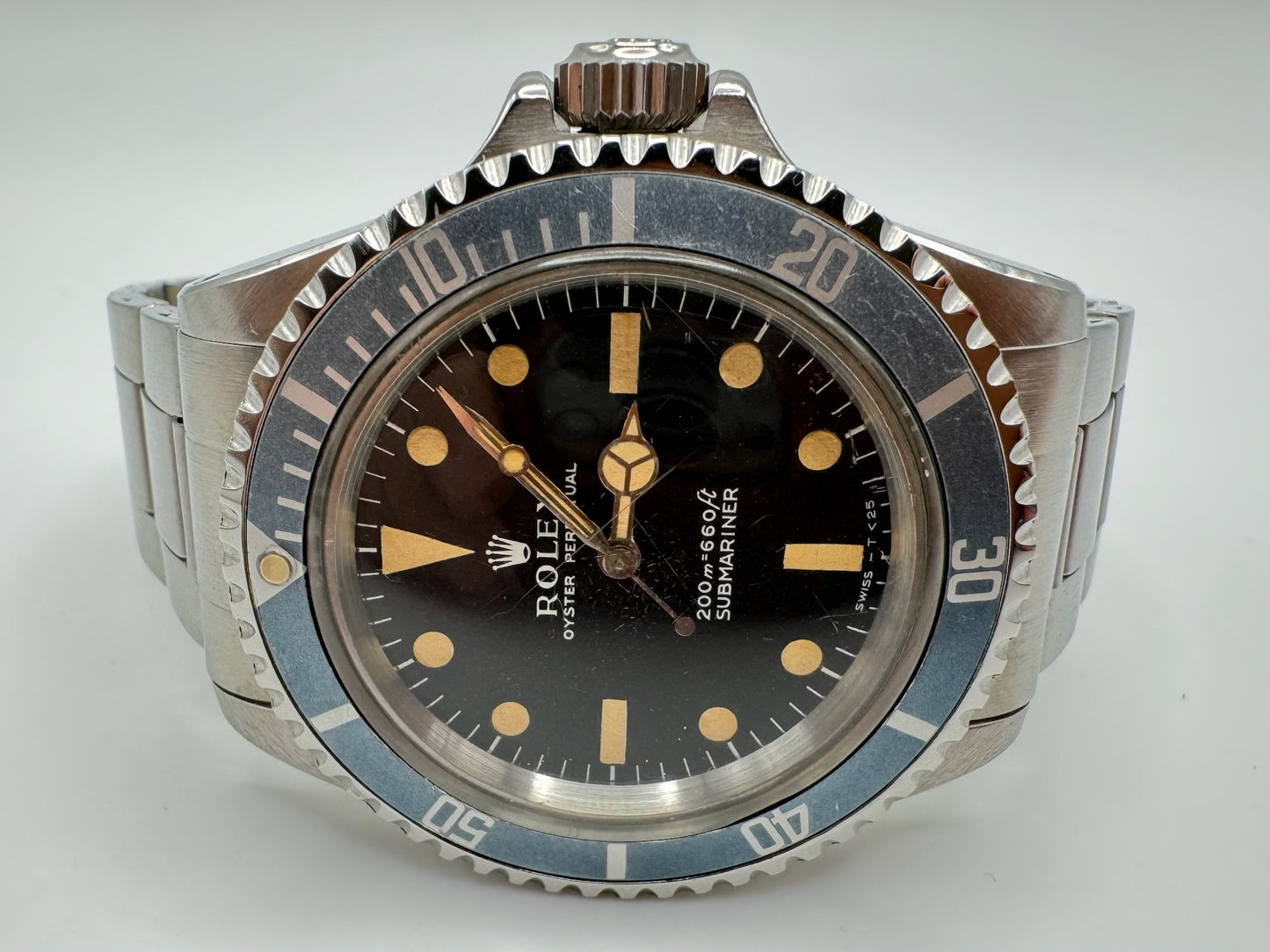 Rolex Submariner No Date Meters First Pumpkin Patina Blue Faded Insert