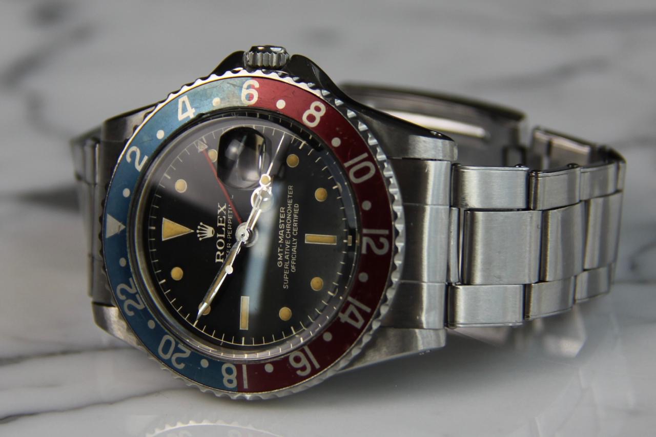 Rolex GMT-Master 1675 PCG Gilt Chapter Ring Pepsi 1960 (Full-Set/Serviced)