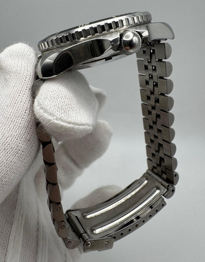 Heuer Professional Vintage Diver Full Steel Quartz Black Dial (Unpolished)