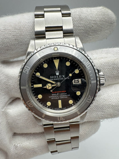 Rolex Submariner Date 1680 Red Ghost Bezel 1970 (Serviced)
