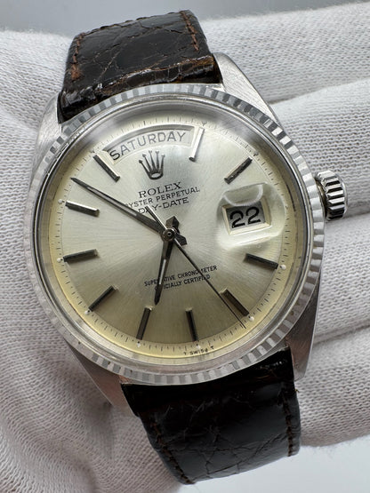 Rolex Day-Date 36 White Gold Silver Dial