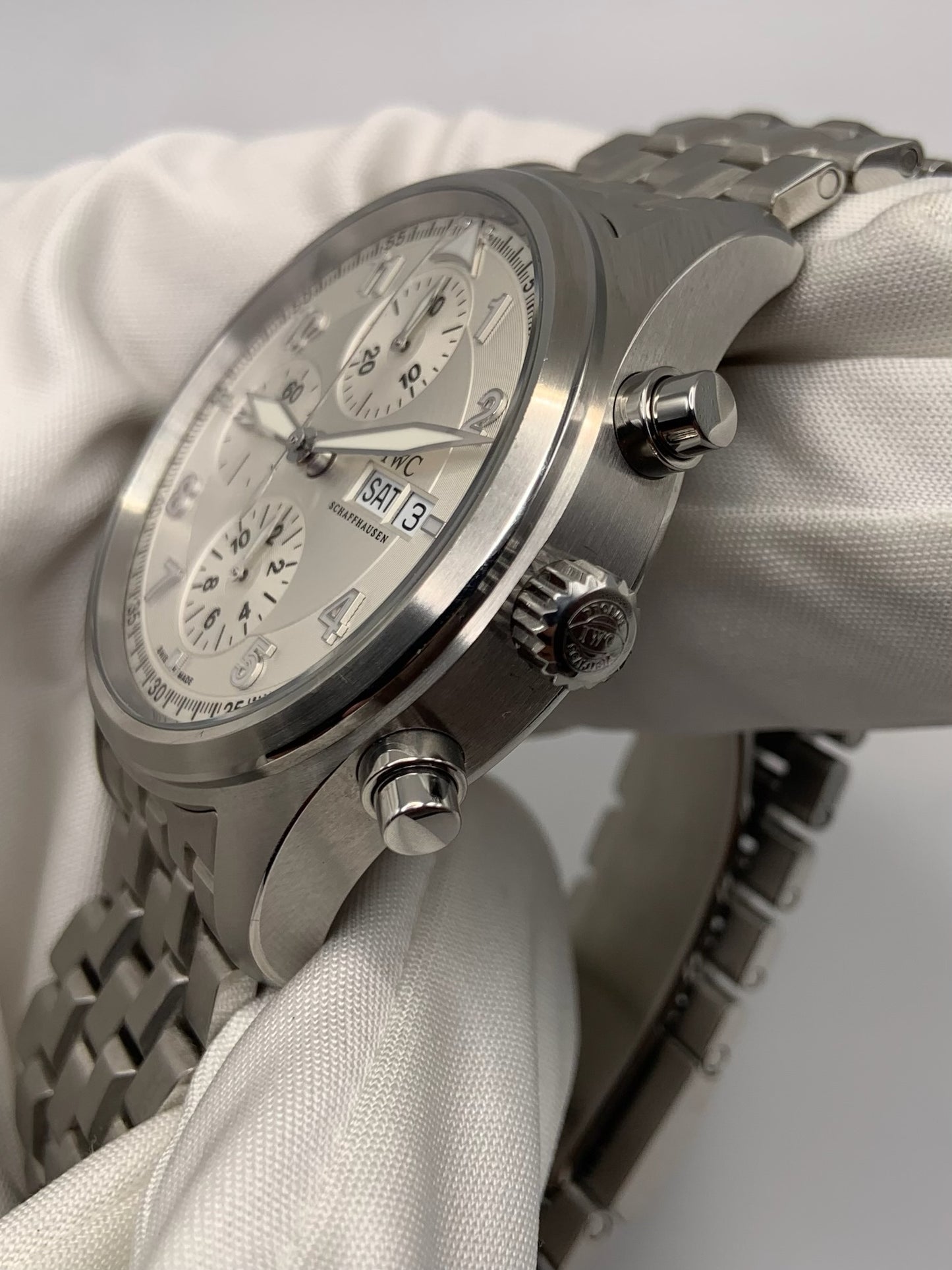 IWC Pilot Spitfire Chronograph with Silver Dial