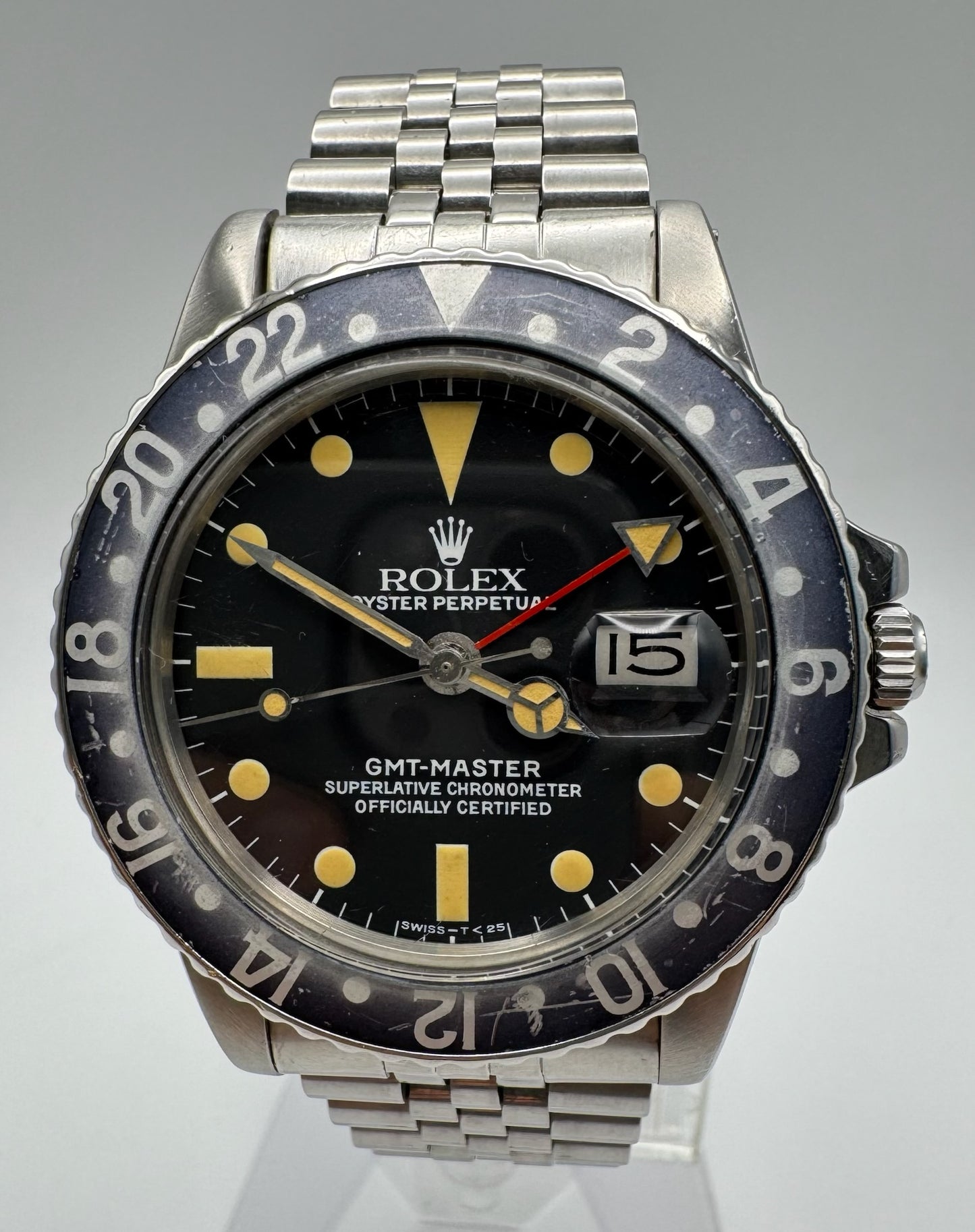 Rolex GMT-Master 1675 Jubilee Heavy Patina 1977
