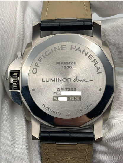 Panerai Luminor Due Titanium with Blue Dial