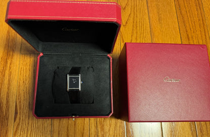 Cartier Tank Must Steel Black Dial 2024 (Unworn/Box)