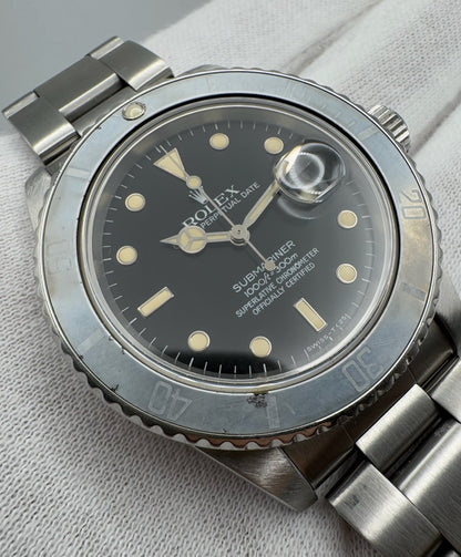 Rolex Submariner 16800 Semi Gloss Dial Cream Patina Faded Bezel 1985