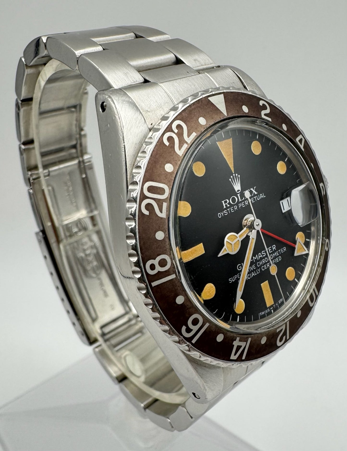 Rolex GMT-Master 1675 Osyter MK4 Pumpkin Patina Brown Insert 1977 (Full-Set/Serviced)