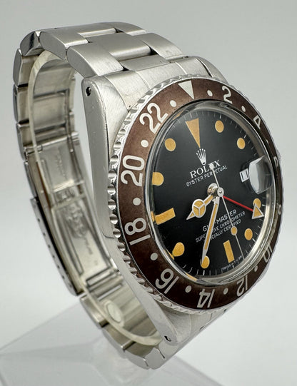 Rolex GMT-Master 1675 Osyter MK4 Pumpkin Patina Brown Insert 1977 (Full-Set/Serviced)