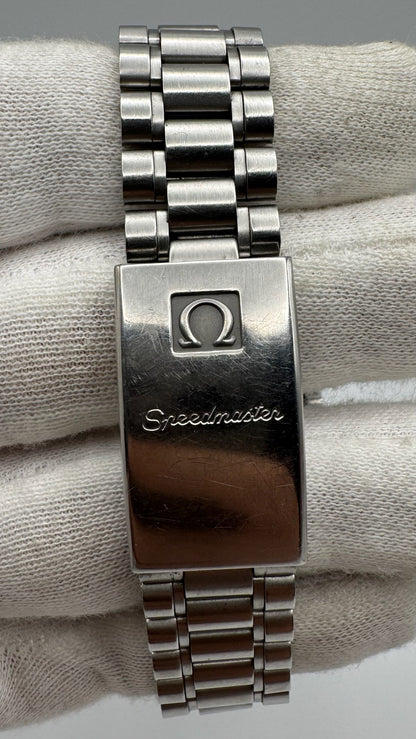 Omega Speedmaster Professional Moonwatch Full Steel Yellow Patina Step Dial Ghost Bezel (Serviced)