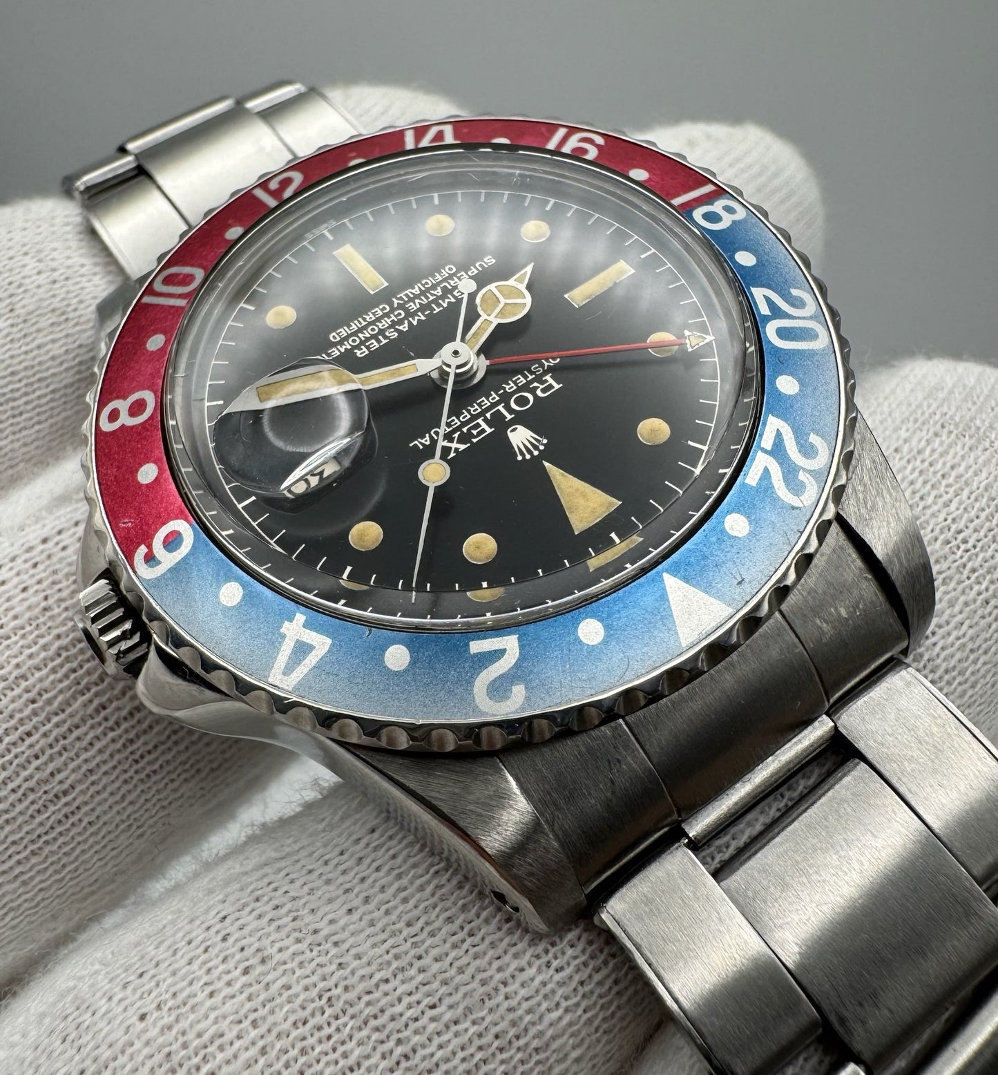 Rolex GMT-Master 1675 Chapter Ring Gilt Dial Pepsi 1960 (Full-Set)