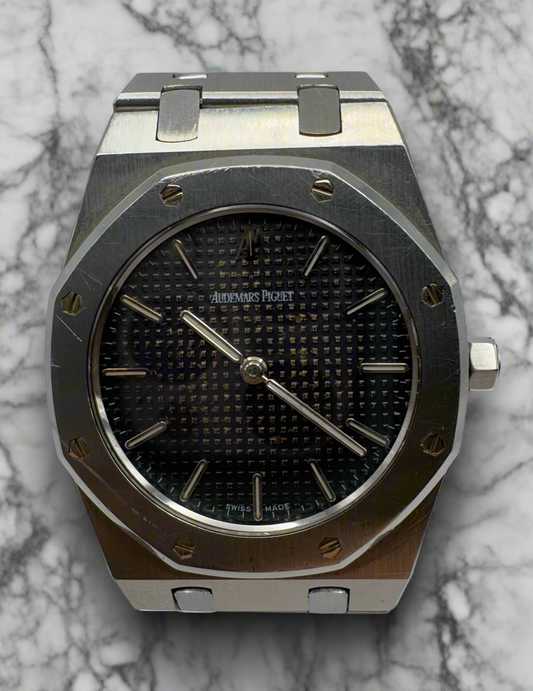 Audemars Piguet Royal Oak 33 Full Steel Ultra Thin Blue Dial 1998 (Papers/Unpolished)