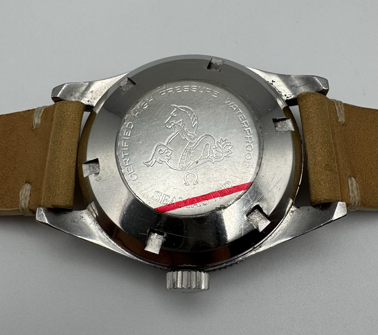 Omega Seamaster 300 Steel Pumpkin Patina Lollipop Hand (Unpolished/Serviced)