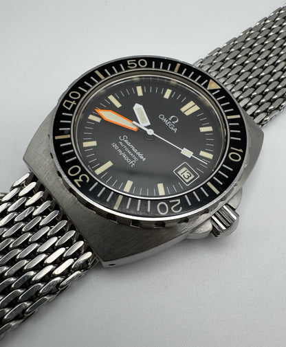 Omega Seamaster Baby Ploprof Full Steel Mesh Bracelet Yellow Patina (Unpolished/Serviced)