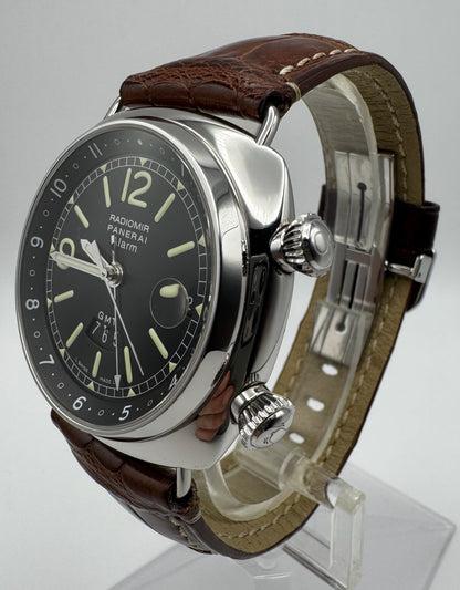 Panerai Radiomir GMT Alarm 42mm Steel 2005 (Papers/Unpolished)