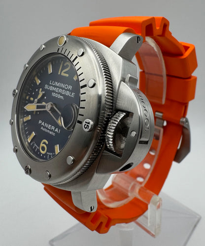 Panerai Luminor Submersible “La Bomba” Blue Dial Yellow Patina 2006 (Full-Set)
