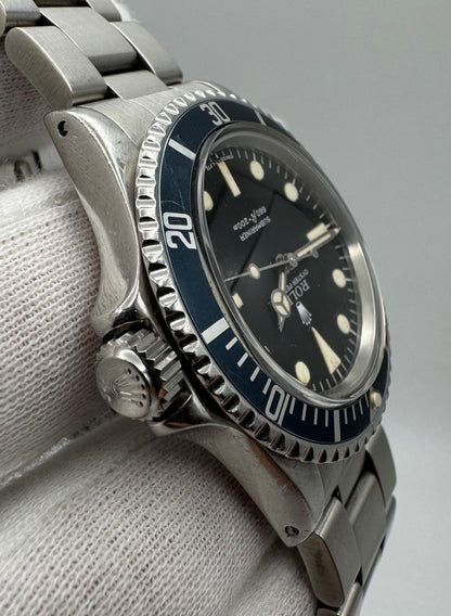 Rolex Submariner No Date 5513 MK3 Maxi/Lollipop Dial Blue Insert 1981 (Full-Set)