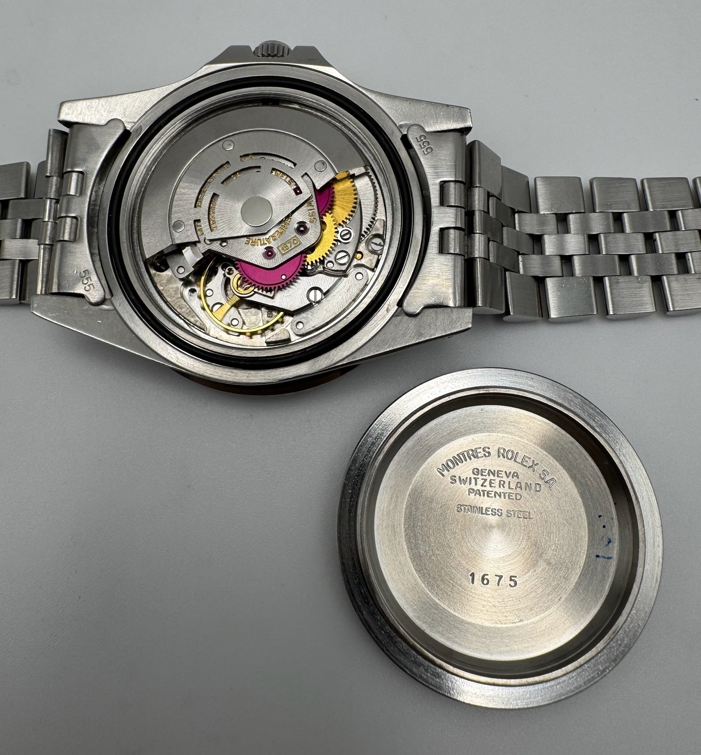 Rolex GMT-Master 1675 Jubilee Pepsi Heavy Patina 1975