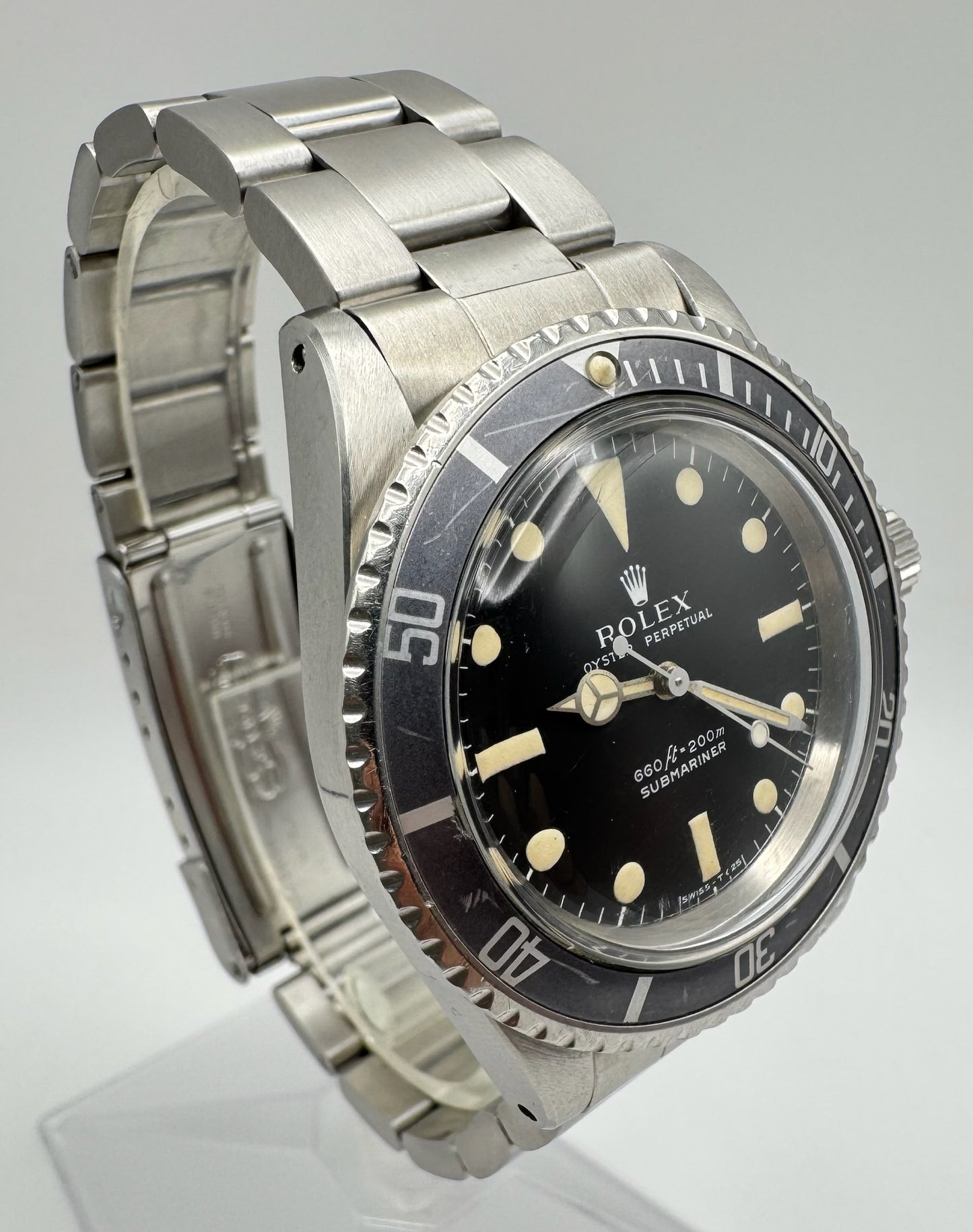 Rolex Submariner No Date 5513 Full Steel Maxi Dial 1969 (Unpolished/Serviced)