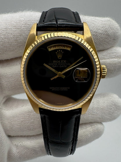 Rolex Day-Date 36 Black Onyx Dial 1981 (Serviced)