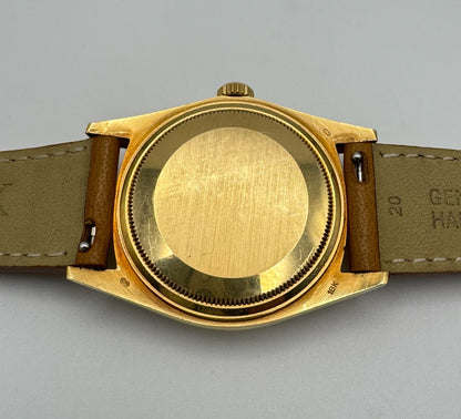 Rolex Day-Date 36 Yellow Gold Head Very Rare Ghost Havana Dial 1977 (Unpolished/Serviced)
