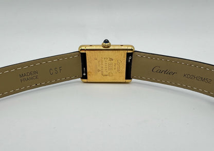 Cartier Tank Vermeil Manual Winding Lemon Dial (Mint)