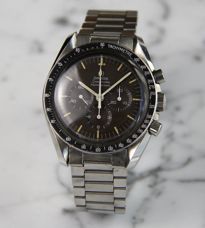 Omega Speedmaster Professional Moonwatch 145.022-69ST Caramel Tropical Dial Yellow Patina 1969 (Full-Set/Unpolished/Serviced)